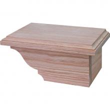 Hafele 634.29.047 - Cabinet Foot R Trad Oak 8 1/2X4 7/8X3