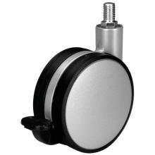 Hafele 660.29.991 - Caster Swvl W/ Brk M10 Zn Pl Silv 80Mm