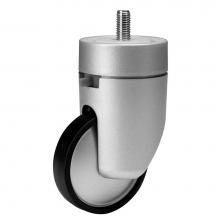 Hafele 661.29.910 - Caster Swiv/Lock Pl Silv/Silv 80Mm