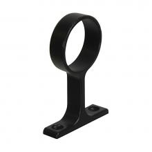 Hafele 802.09.328 - Wardrobe Tube Ctr Supp Blk Dia 1 5/16