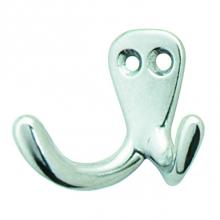 Hafele 845.10.805 - Coat Hook Dbl Alu Pol 132Al70 42X22X32Mm