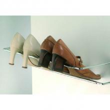 Hafele 892.12.906 - Shoe Rack St Chr/Pl Silver 460-750Mm