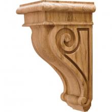 Hafele 198.13.440 - Corbel Scroll Oak 4 1/4'' X 5'' X 9