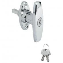 Hafele 227.12.410 - Cylinder Key Lock T-Handle Chrome Plated