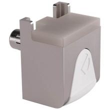 Hafele 284.04.641 - Kubic Lower Glass Supp Zn Nip/Wh 5Mm