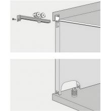 Hafele 405.02.408 - Clipo 36 Hm Inslide Set For 1 Wood Door
