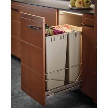 Hafele 502.56.950 - Kesse Double Trash Pullout Silver Bulk