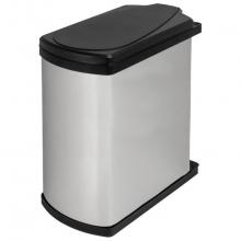Hafele 502.62.114 - Uno Trash Can Hinged Sta St Bl 18L