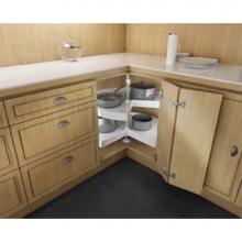 Hafele 542.94.703 - Lazy Susan Kidney Set 2 Shelf Pl Wh 24