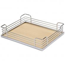 Hafele 546.64.172 - Tray Set Arena Chr/Mpl 17 7/8''X12X3 1/2