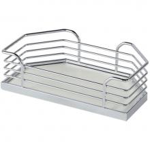 Hafele 546.64.293 - Tray Set Chr/Wh 17 1/8''X6 3/4''X3 1/2