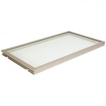 Hafele 807.76.630 - Glass Shelf Lit Matt Nkl 40K 20''Dx18''W