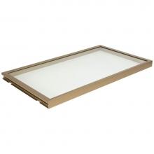 Hafele 807.76.800 - Glass Shelf Lit Mt Gld 30K 14''Dx18''W