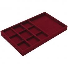 Hafele 811.03.120 - Jewelry Tray Fx Suede Mrn 22 15/16X14X2