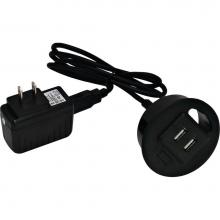 Hafele 822.99.351 - Chrg Grommet 2Usb 2.0A Chrg Prt Pl Bl