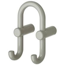 Hafele 842.84.095 - Wall Mtd Dbl Hook Pa Stone Gray 165X87Mm