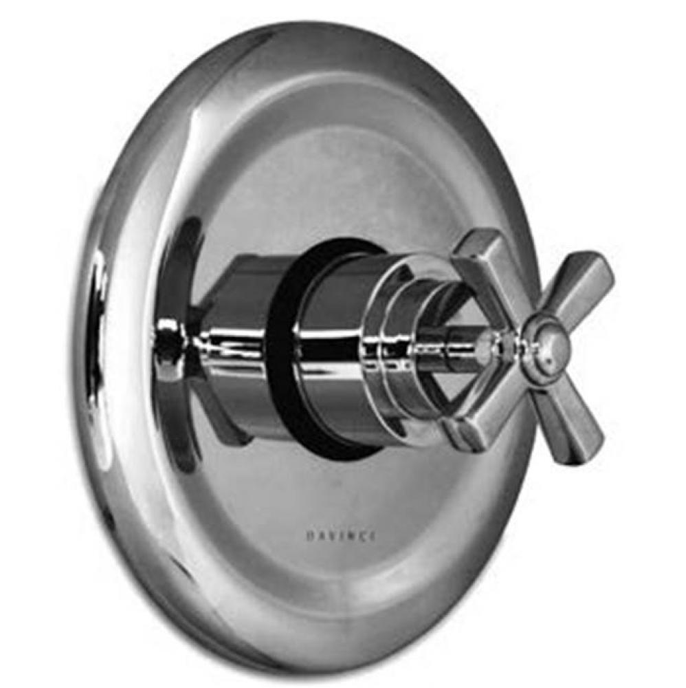 Windsor - Thermostatic Trim With Dished Stamped Brass Plate And Single