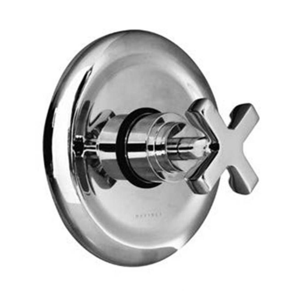Chester - Thermostatic Trim With Dished Stamped Brass Plate And Single