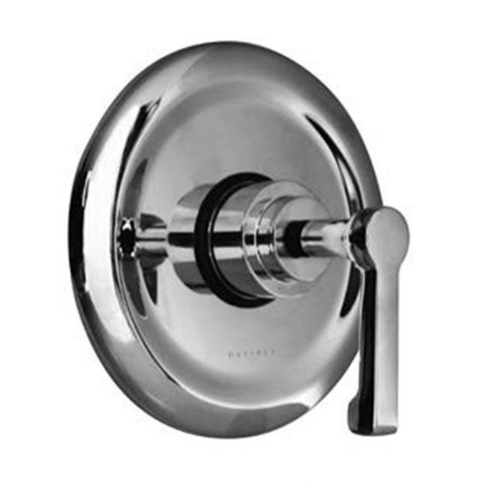 Chester - Thermostatic Trim With Dished Stamped Brass Plate And Single