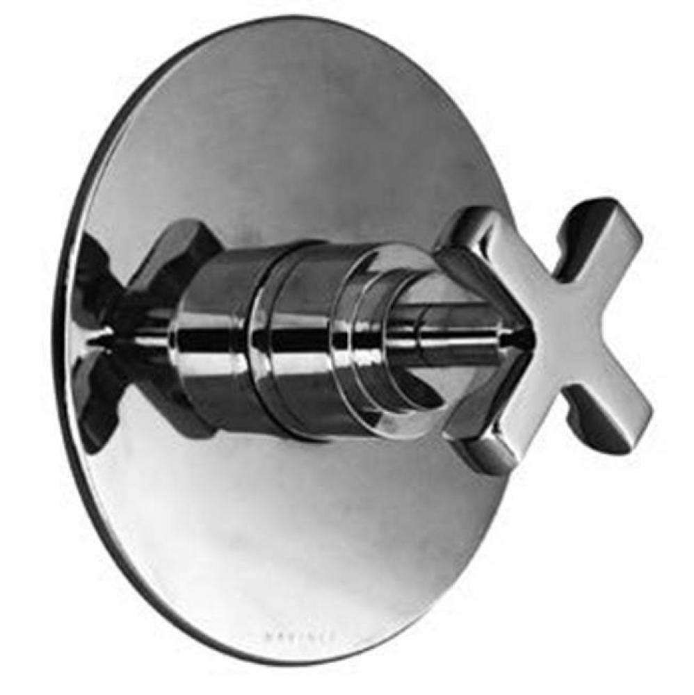 Chester Thermostatic Trim With Solid Brass Round Plate And Single