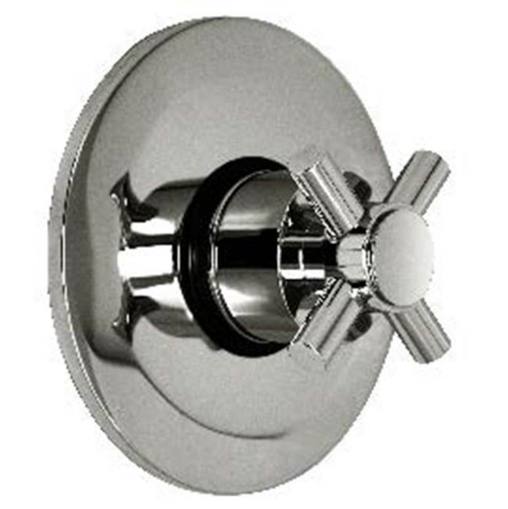 Metro - Thermostatic Trim With Dished Stamped Brass Plate And Single