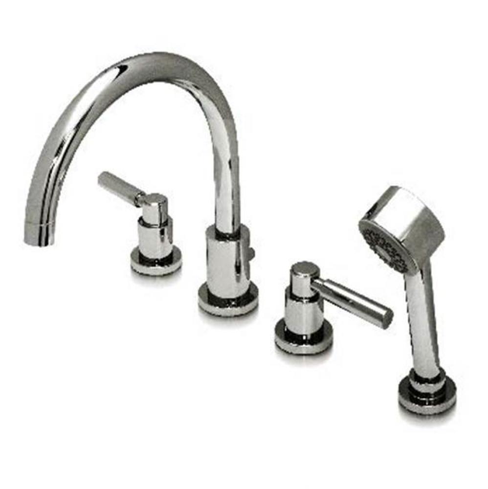 Metro Deck Tub Set W/ Diverter In Spout W/ Hand