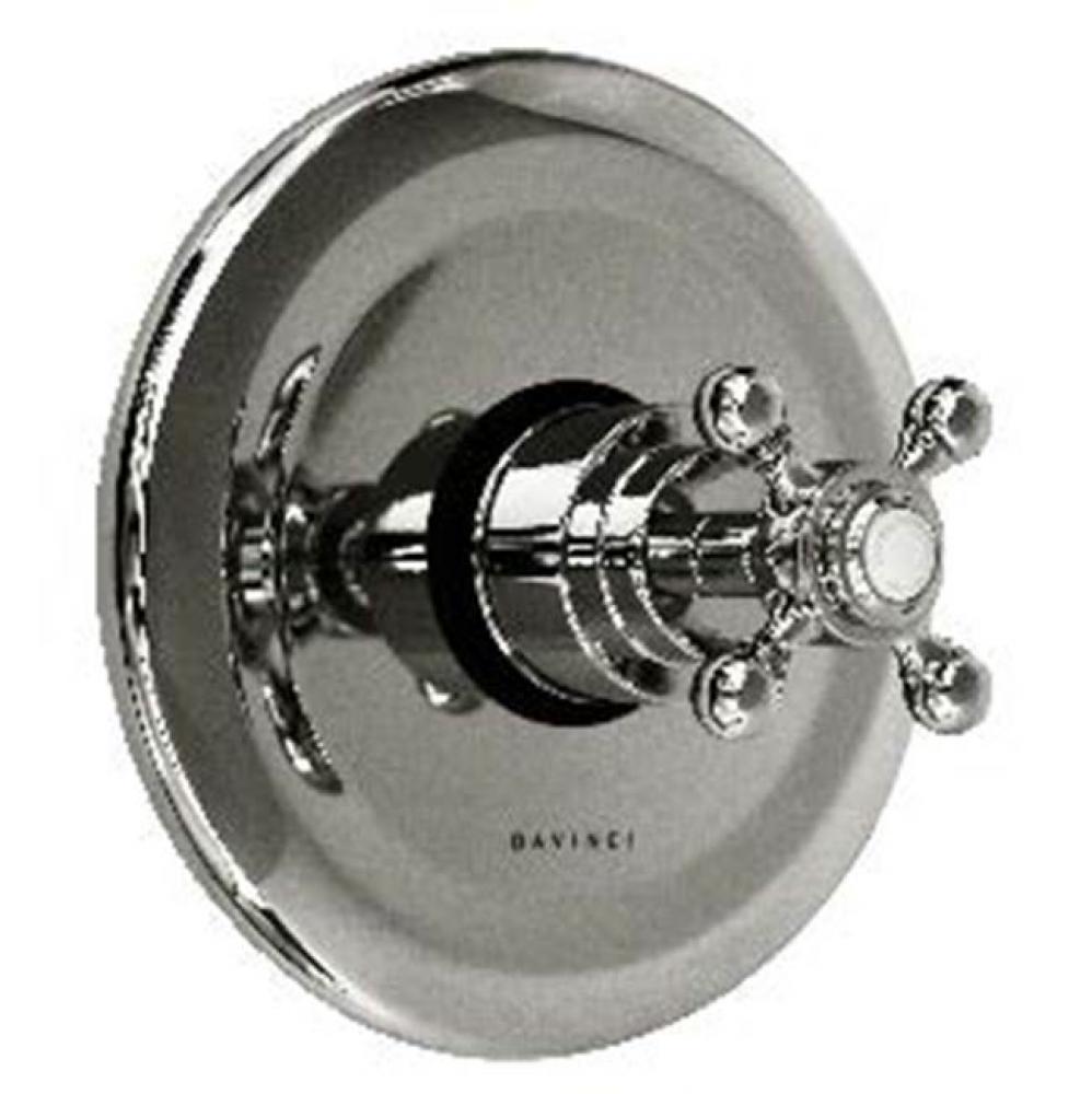 Monterey - Thermostatic Trim With Dished Stamped Brass Plate And Single