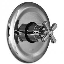 Harrington Brass Works 08-388N3T-08-GRP2 - Windsor - Thermostatic Trim With Dished Stamped Brass Plate And Single