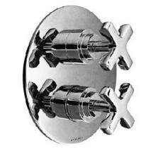 Harrington Brass Works 15-386N3T-15-GRP2 - Chester-Thermostatic Trim With Solid Brass Round Plate With Two
