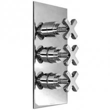 Harrington Brass Works 15-387N3T-15-GRP2 - Chester-Thermostatic Trim With Solid Brass Square Plate With Three