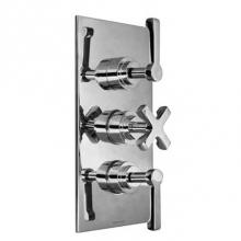Harrington Brass Works 15-387N3T-15L-GRP2 - Chester-Thermostatic Trim With Solid Brass Square Plate With Three