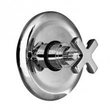 Harrington Brass Works 15-388N3T-15-026 - Chester - Thermostatic Trim With Dished Stamped Brass Plate And Single