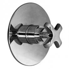 Harrington Brass Works 16-388N4T-16L-GRP2 - Bradford Thermostatic Trim With Solid Brass Round Plate And Single