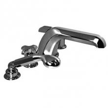 Harrington Brass Works 16-402-16-026 - Bradford Deck Tub Set W/ Diverter In Spout W/ Hand