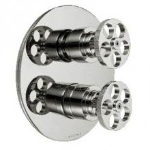 Harrington Brass Works 17-386N3T-17W-GRP2 - Metro-Thermostatic Trim With Solid Brass Round Plate With Two