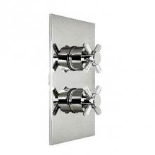 Harrington Brass Works 17-386N4T-17-GRP2 - Metro-Thermostatic Trim With Solid Brass Square Plate With Two