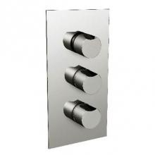 Harrington Brass Works 17-387N3T-17N-GRP2 - Metro-Thermostatic Trim With Solid Brass Square Plate With Three