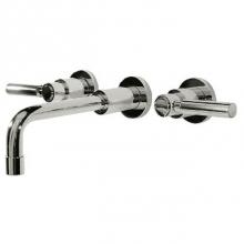 Harrington Brass Works 17-777T-17L-GR2 - Metro Wall Mounted Widespread Lavatory Faucet.Drain Not