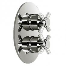 Harrington Brass Works 18-386N3T-18-026 - Toro-Thermostatic Trim With Solid Brass Round Plate With Two