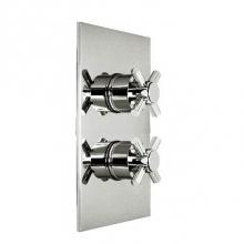 Harrington Brass Works 18-386N4T-18-GRP2 - Toro-Thermostatic Trim With Solid Brass Square Plate With Two