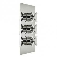 Harrington Brass Works 18-387N3T-18-026 - Toro-Thermostatic Trim With Solid Brass Square Plate With Three
