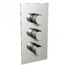 Harrington Brass Works 18-387N3T-18N-026 - Toro-Thermostatic Trim With Solid Brass Square Plate With Three