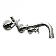 Harrington Brass Works 18-777T-18-GR2 - Toro Wall Mounted Widespread Lavatory Faucet.Drain Not