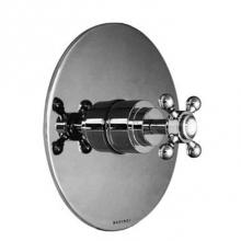 Harrington Brass Works 20-388N4T-20-026 - Victorian Thermostatic Trim With Solid Brass Round Plate And Single