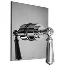 Harrington Brass Works 20-388N5T-56-026 - Victorian Thermostatic Trim With Solid Brass Square Plate And Single
