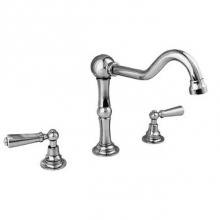 Harrington Brass Works 20-402-56-026 - Victorian Deck Tub Set W/ Diverter In Spout W/ Hand
