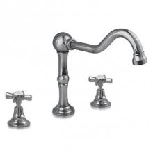 Harrington Brass Works 20-402-59-026 - Victorian Deck Tub Set W/ Diverter In Spout W/ Hand