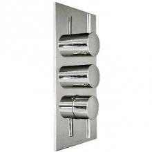 Harrington Brass Works 27-387N3T-27L-GRP2 - Retro-Thermostatic Trim With Solid Brass Square Plate With Three