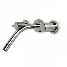 Harrington Brass Works 27-777T-27L-026 - Retro Wall Mounted Widespread Lavatory Faucet.Drain Not