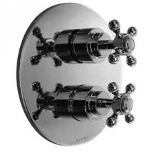 Harrington Brass Works 32-386N3T-20-026 - Chelsea -Thermostatic Trim With Solid Brass Round Plate With Two